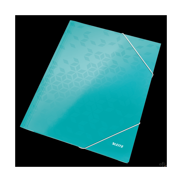 Teczka kartonowa z gumką WOW Leitz__laminowana powierzchnia nadaje jej błyszczący wygląd i zapewnia wysoką jakość__paleta promie