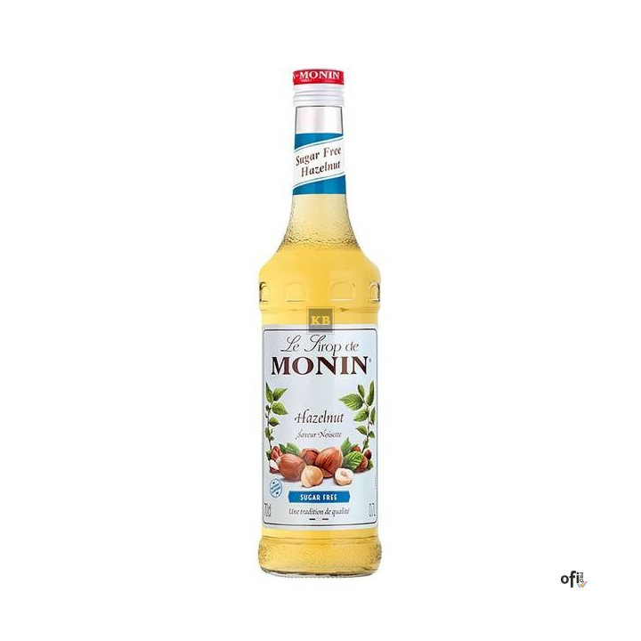 Syrop Bezcukrowy Orzechowy Monin Sugar Free Hazelnut 0,7L (op. zbiorcze 12 sztuk)