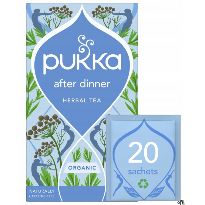 Pukka Herbata ziołowa ekologiczna After Dinner trawienie 20 saszetek 40g