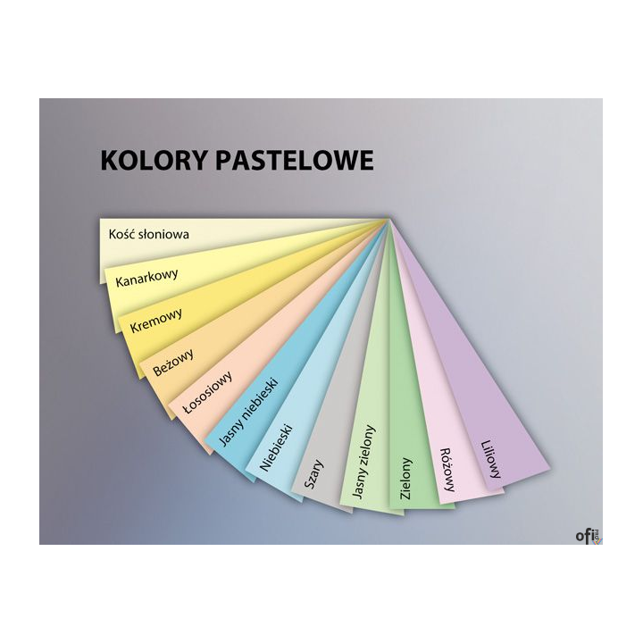 Papiery ksero kolorowe_- pastelowe, żywe, głębokie i neonowe odcienie_- papier kolorowy nadaje kolory Twojej korespondencji_- pr