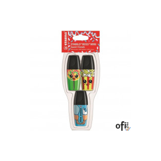 Zakreslacz STABILO BOSS MINI Sweet Friends etui 3 szt  07/03-48