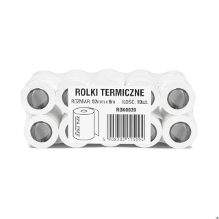 Rolki termiczne DOTTS 57mm x 6m (10szt) BPA FREE