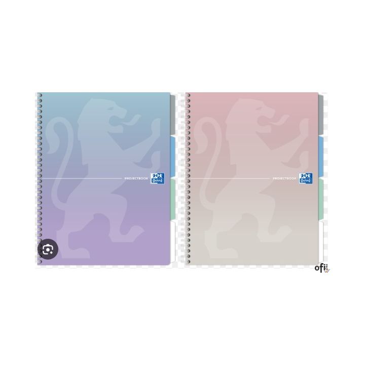 Kołozeszyt OXFORD A4 80k PASTEL ruchome przekładki 400182938