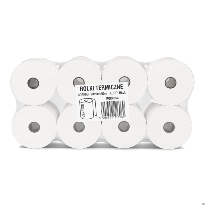 Rolki termiczne DOTTS 80mm x 50m (10szt) BPA FREE
