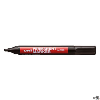 Marker permanentny UNI NO-380 ścięty niebieski