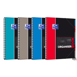 Kołonotatnik A4 80 kartek, kratka / tagi, STUDENT ORGANISERBOOK, OXFORD, 400019524