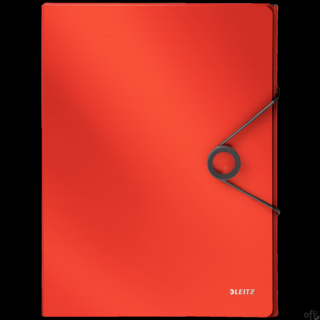 Teczka z gumką PP LEITZ SOLID 30mm jasnoczerwona 45681020