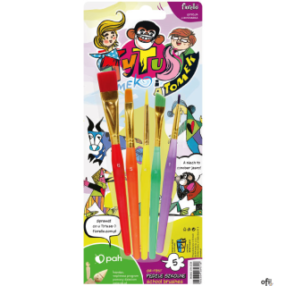 Pędzle GR-FB5T Fiorello 5 szt. Tytus, Romek i A"Tomek 170-2729