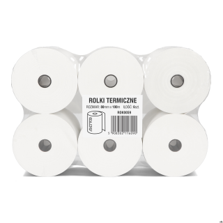 Rolki termiczne DOTTS 80mm x 100m (6szt) BPA FREE
