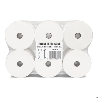 Rolki termiczne DOTTS 80mm x 80m (6szt) BPA FREE