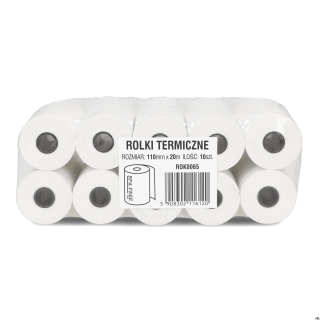 Rolki termiczne DOTTS 110mm x 20m (10szt) BPA FREE