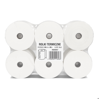 Rolki termiczne DOTTS 80mm x 90m (6szt) BPA FREE