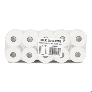 Rolki termiczne DOTTS 49mm x 30m (10szt) BPA FREE