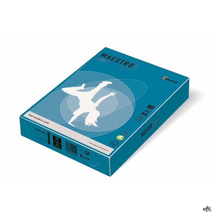 Papier xero MAESTRO COLOR  A4 80g DB49 ciemno niebieski