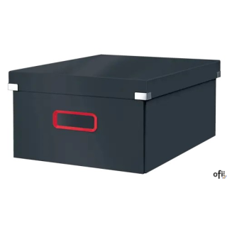 Duże pudełko do przechowywania Leitz Click & Store Cosy Aksamitny szary 53490089