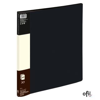 Teczka ofertowa 9003A, czarny, 30 koszulek GRAND 120-1195