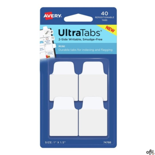 Ultra Tabs - samoprzylepne zakładki indeksujące Avery Zweckform.• Niezawodnie przylegają, ale można je łatwo usunąć bez uszkadza