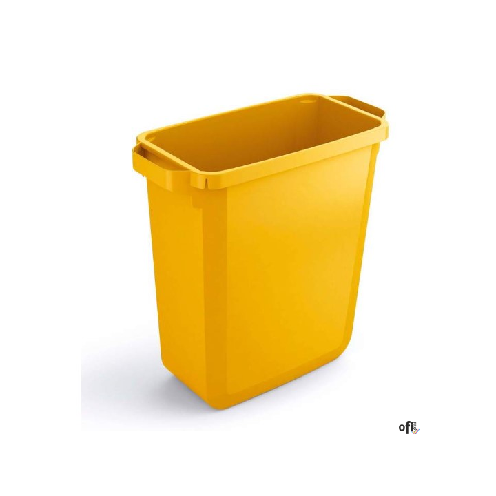 Kosz DURABIN 60l żółty 1800496030 DURABLE (bez pokrywy)