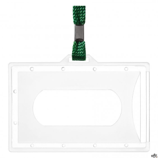 Identyfikator Holder z taśmą zieloną ARGO