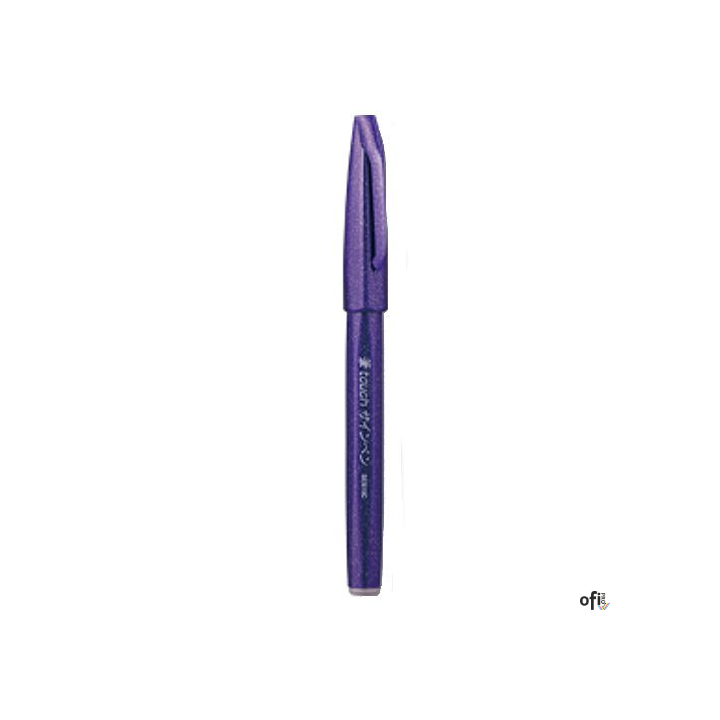 Pisak pędzelkowy do kaligrafii fioletowy SES15-V PENTEL