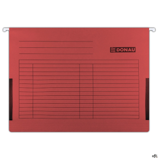 Teczka zaw.A4 czerw z boczkami płóciennymi 7420905-04 DONAU