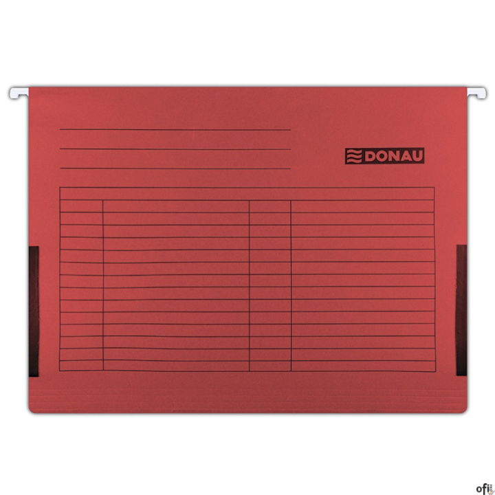 Teczka zaw.A4 czerw z boczkami płóciennymi 7420905-04 DONAU
