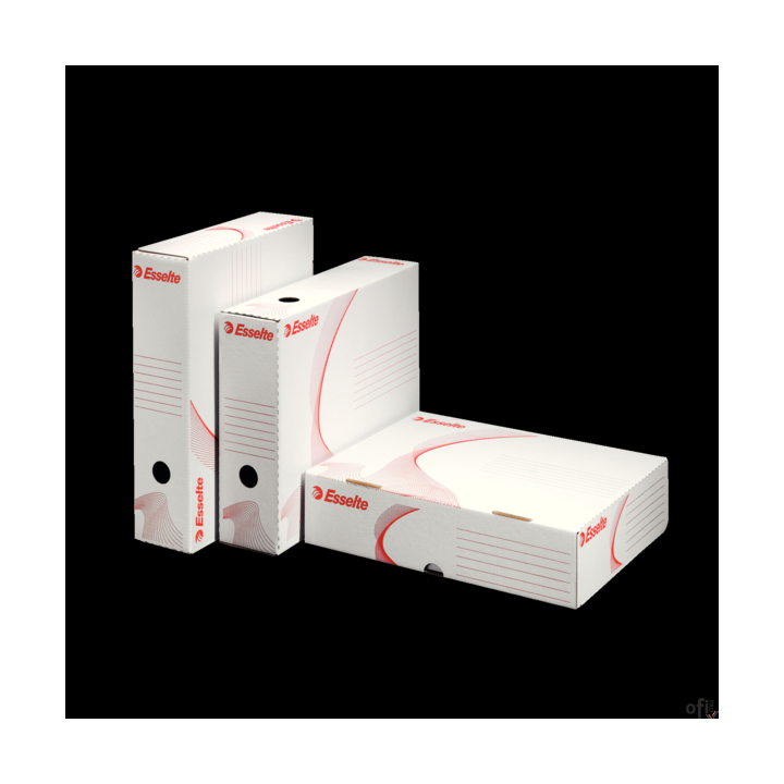 Pudła otwierane z szerszej strony 80mm 10sztuk ESSELTE 128005