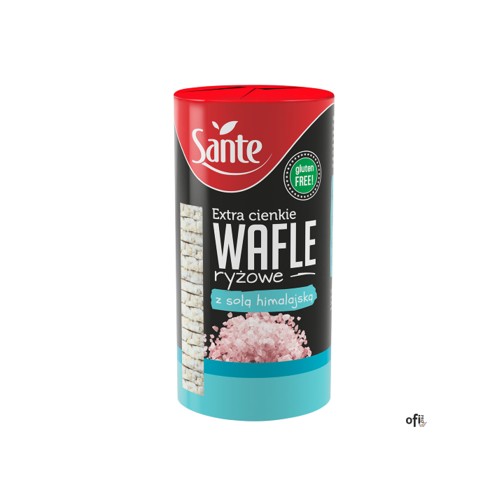 Wafle ryżowe z solą himalajską extra cienkie 110g SANTE
