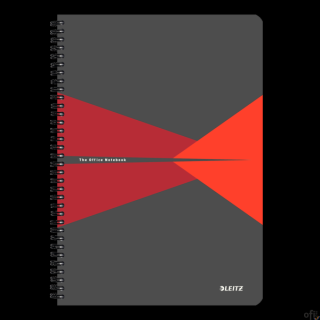 Kołonotatnik OFFICE PP A4 kratka czerwony 44950025 LEITZ