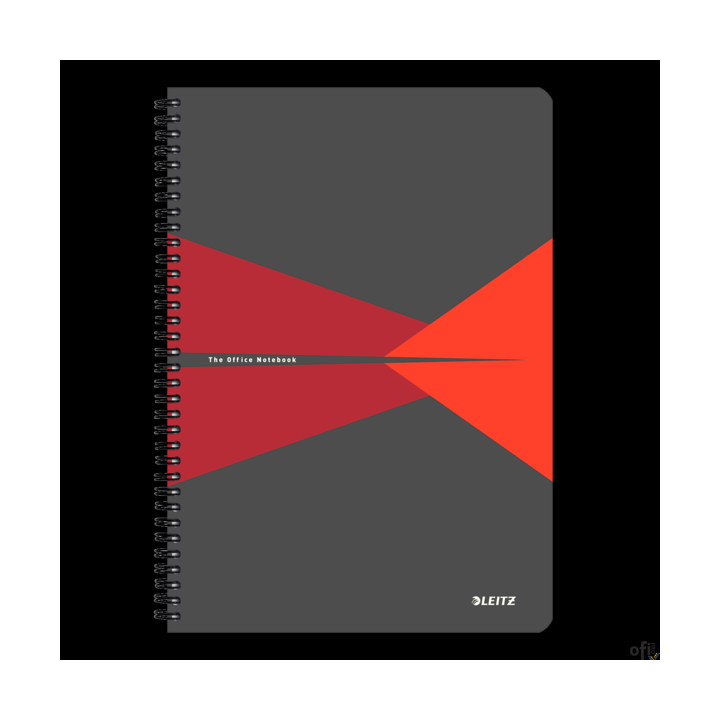 Kołonotatnik OFFICE PP A4 kratka czerwony 44950025 LEITZ