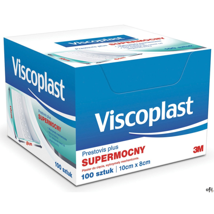 Plastry VISCOPLAST PRESTOVIS PLUS, 10x8cm, 100szt.