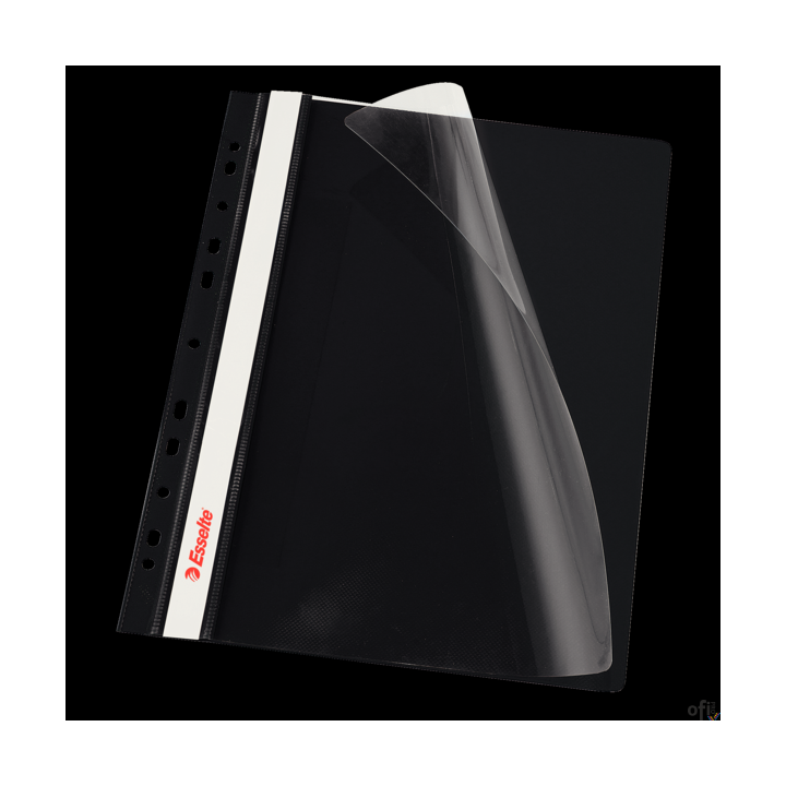 Skoroszyt wpinany ESSELTE czarny 13588 10szt. w folii