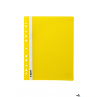 Skoroszyt wpinany PP DOTTS (20) żółty wzmocniony polipropylen SPP-DOT-02-04