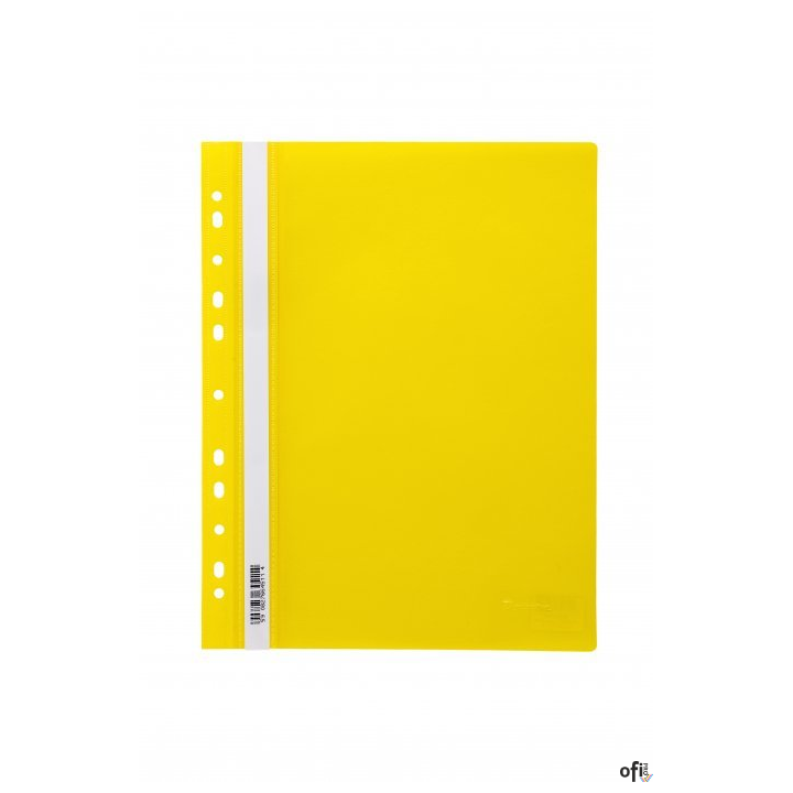 Skoroszyt wpinany PP DOTTS (20) żółty wzmocniony polipropylen SPP-DOT-02-04