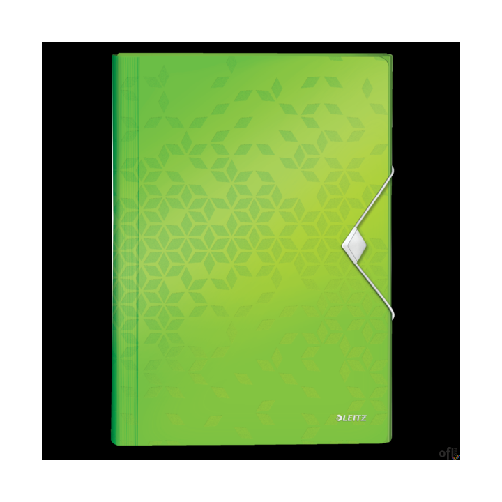 Teczka z 6 przegródkami PP Leitz WOW, zielona 45890054