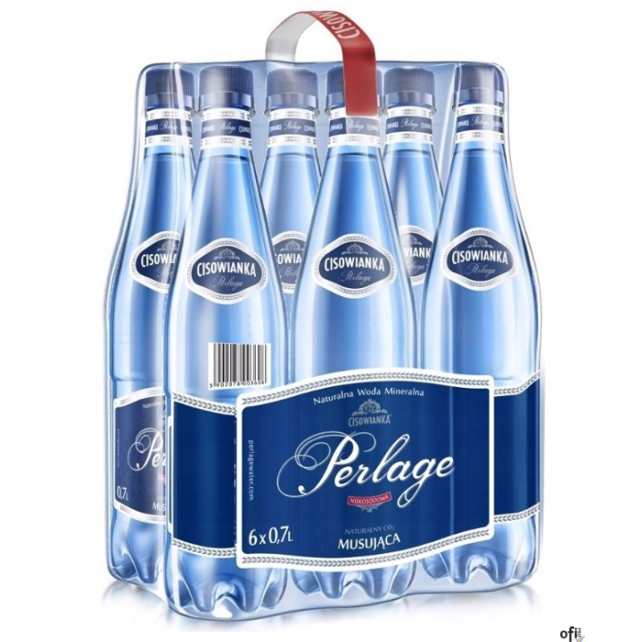 Woda CISOWIANKA 0.7l Perlage gazowana PET zgrzewka 6 szt. KAUCJA