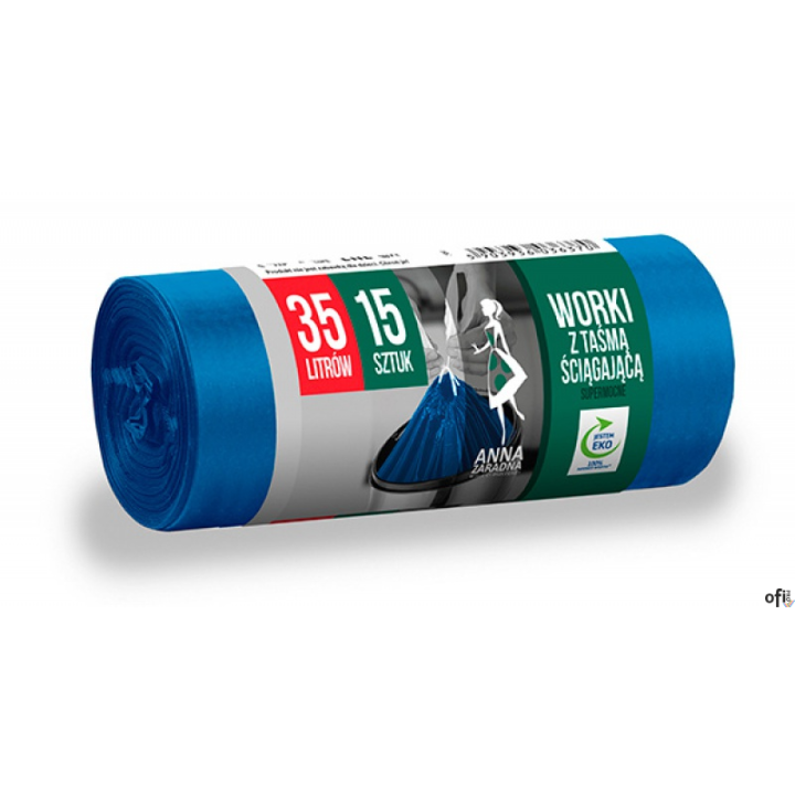 worki na śmieci wykonane z regranulatu pochodzącego z recyklingu odpadów foliowych, nadające się do ponownego recyklingu_supermo