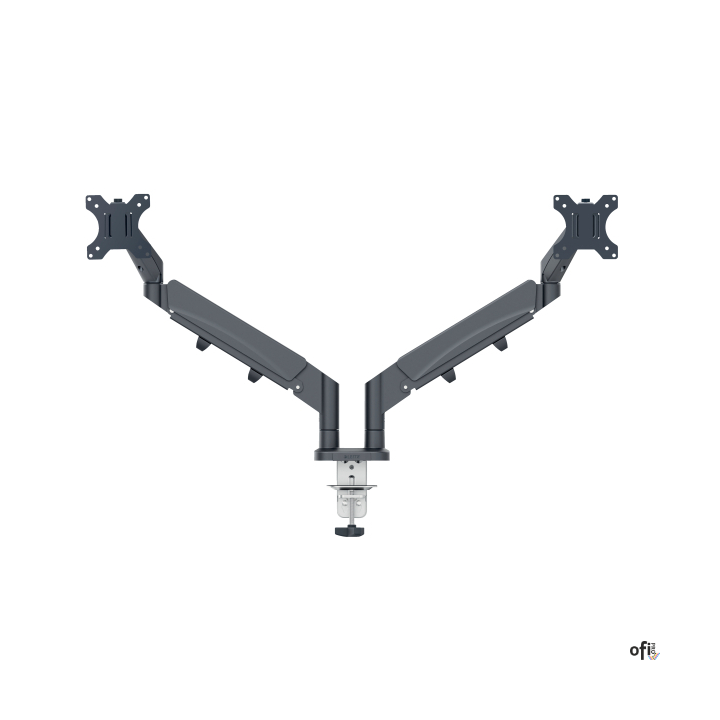 Podwójne ramię Leitz Ergo do monitora, ciemnoszare 65370089