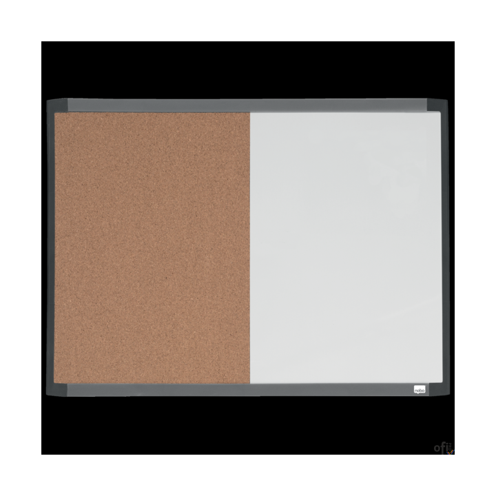 Mała tabliczka CombiBoard 585x430mm, tablica suchościeralna biała i korkowa (pół na pół) Nobo 1903784
