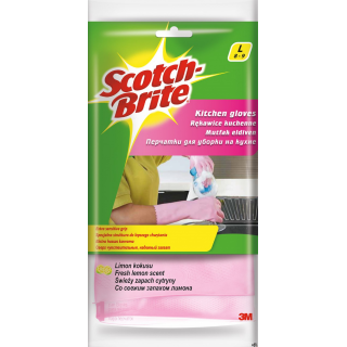 Rękawice SCOTCH BRITE_ Kuchenne, rozm. L, różowe