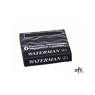 Naboje krótkie Waterman w kolorze czarnym.Wersja mini o długości 3,9 cm.Opakowanie zawiera 6 sztuk. 