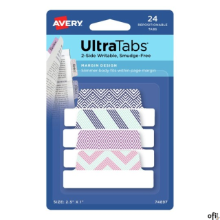 Ultra Tabs - samoprzylepne zakładki indeksujące Avery Zweckform.• Niezawodnie przylegają, ale można je łatwo usunąć bez uszkadza