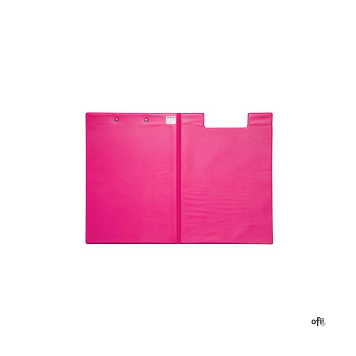 Podkładka Maul A4 z klipsem i okładką, powłoka plastikowa, różowa (23392/22 ML)