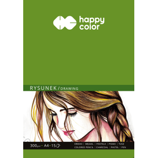 Blok do rysunku_ ART, 300g, A4, 15 ark, Happy Color  HA 3730 2030-A15