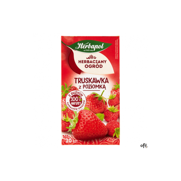 Herbata HERBAPOL HERBACIANY OGRÓD Truskawka z Poziomką 20tb