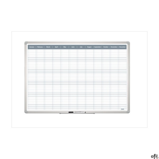 Planer roczny 90 x 60 cm, powierzchnia lakierowana, TP005 2x3