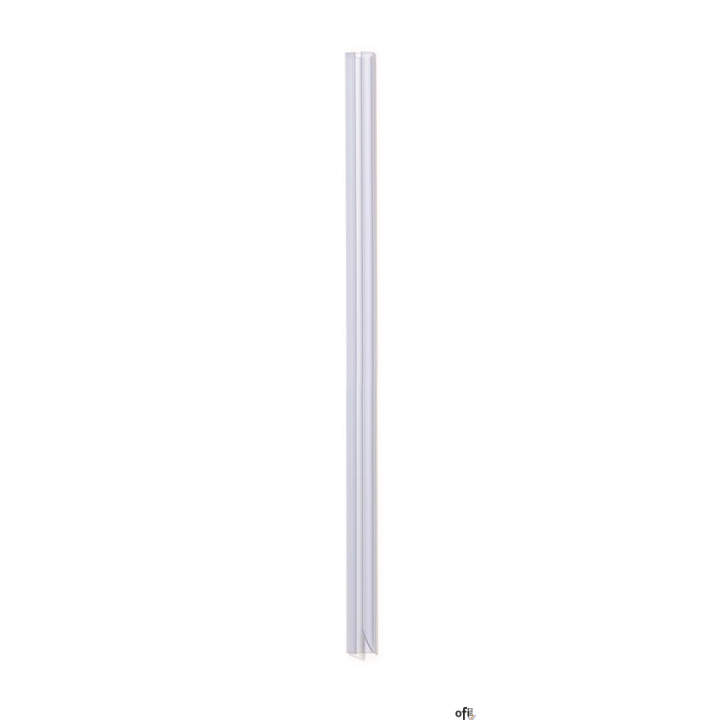 Grzbiety zaciskowe Durable_- Grzbiety zaciskowe od 40 do 120 kartek. _- Kolory: czarny, biały, przezroczysty. _- Opakowanie 25 s