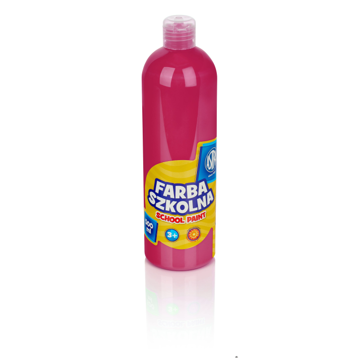 Farba szkolna Astra 500 ml - różowa, 301109003