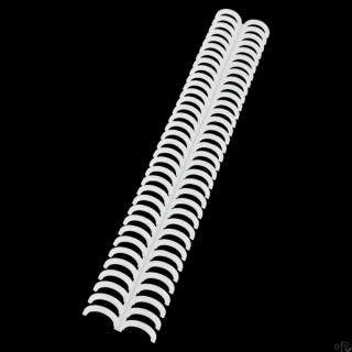 Grzbiety GBC do oprawy Click A4 34R 16mm białe matowe 387326E