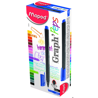 Cienkopis GRAPH PEPS niebieski Maped 749120 (X)